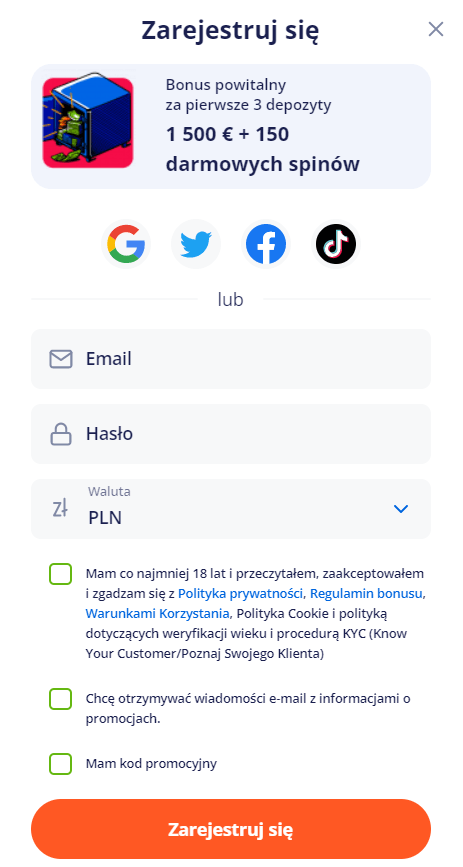 bonus powitalny vulkan vegas